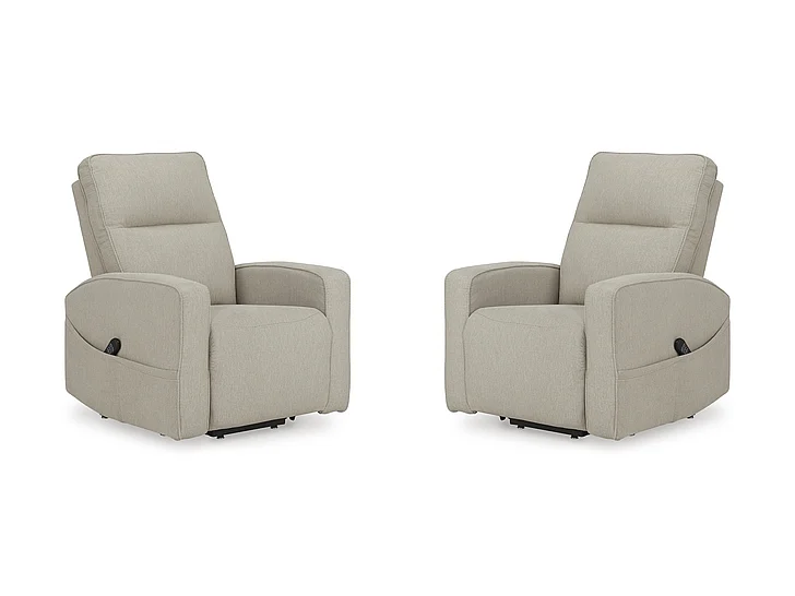 Starganza Power Lift Recliner in Smoke 9370512 (Set of 2) FedEx/UPS