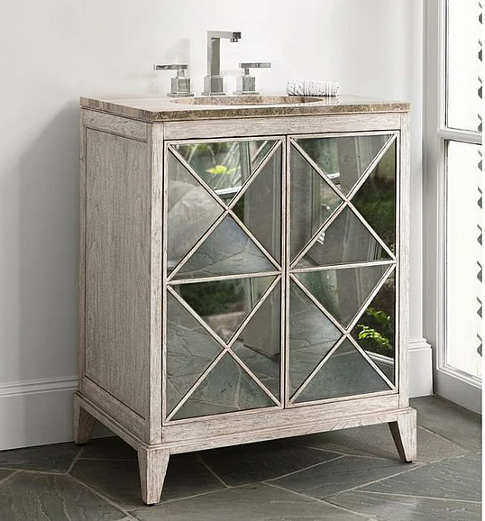 Ambella Home Escher Sink Chest in Antique White 27046-110-201