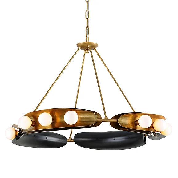 Corbett Lighting Hopper Chandelier 271-012-VB/BBR