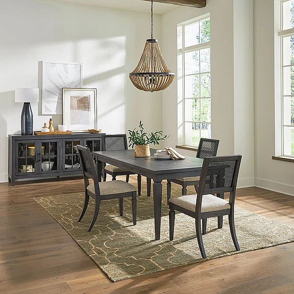 Liberty Furniture Caruso Heights 5pc Rectangular Table Set in Aged Whiskey 271-CD-5RLS