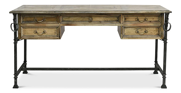Sarreid Encore IHF Game of Thornes Desk in Industrial Grey 27100