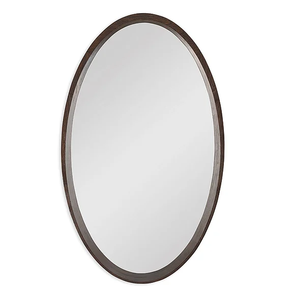 Ambella Home Oval Orbit Mirror in Walnut 27114-980-030