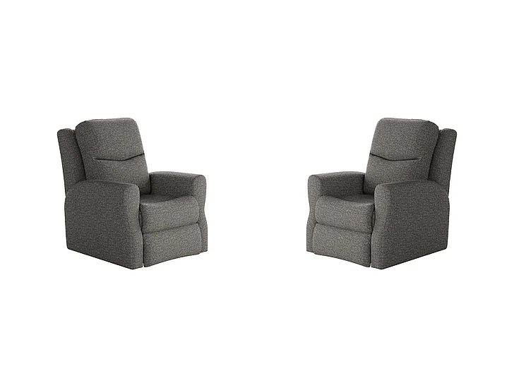 Southern Motion Fame Rocker Recliner in Charcoal 1007 123-14 (Set of 2)