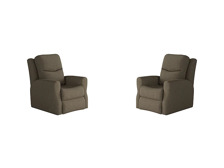Southern Motion Fame Swivel Rocker Recliner in Truffle 1007S 106-18 (Set of 2)