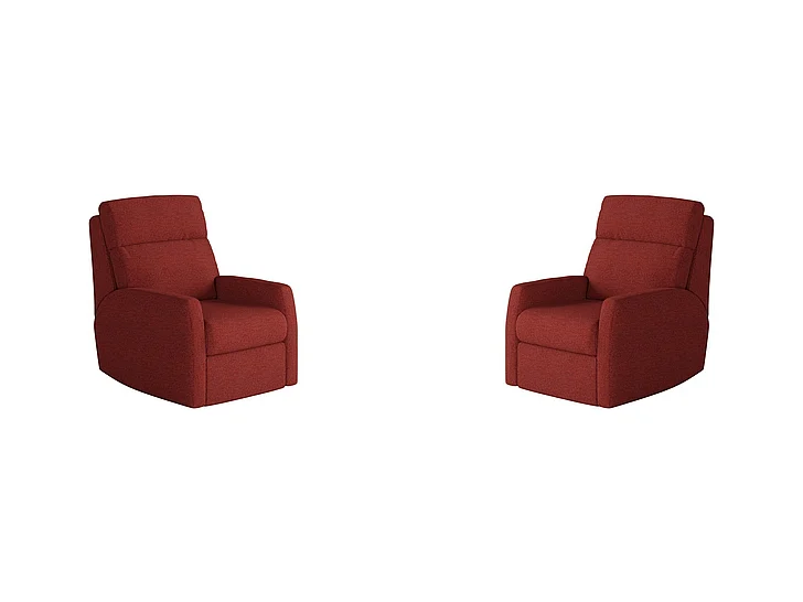Southern Motion Mimi Swivel Rocker Recliner in Garnet 1095S 106-11 (Set of 2)