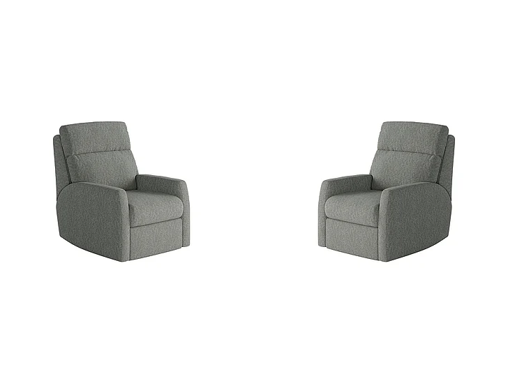 Southern Motion Mimi Swivel Rocker Recliner in Slate 1095S 113-09 (Set of 2)