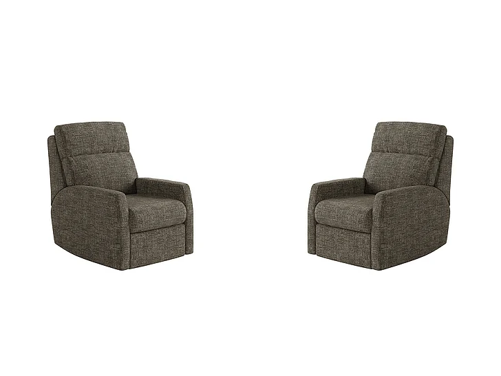 Southern Motion Mimi Swivel Rocker Recliner in Chocolate 1095S 214-21 (Set of 2)
