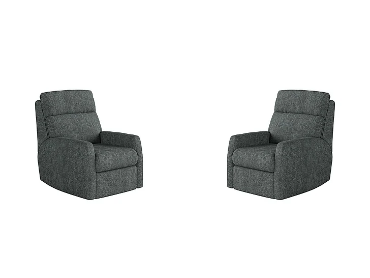 Southern Motion Mimi Swivel Rocker Recliner in Coal 1095S 286-14 (Set of 2)