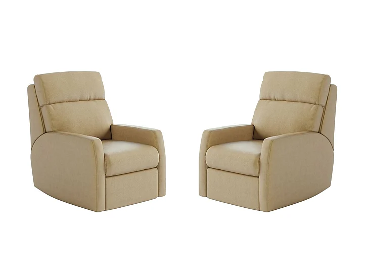 Southern Motion Mimi Swivel Rocker Recliner in Caramel 1095S 957-15 (Set of 2)