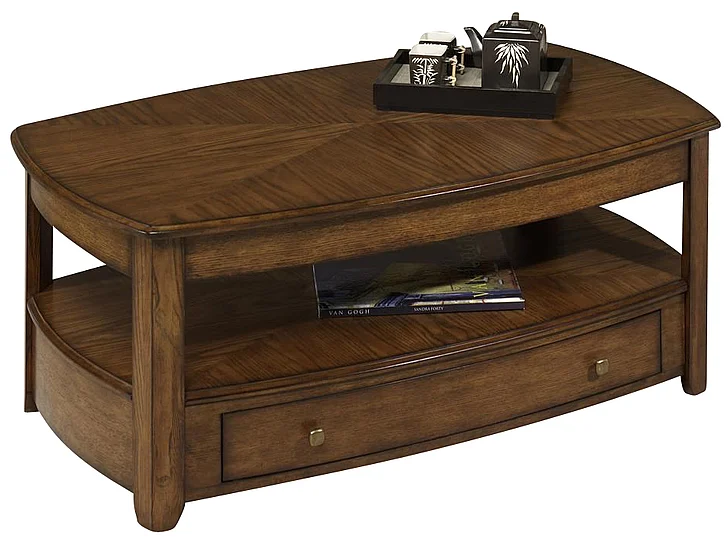 Hammary Primo Rectangular Lift-Top Cocktail Table in Warm Medium Brown T2006902-00