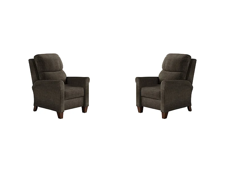 Southern Motion Pep Talk Hi-Leg Recliner in Brindle 1628 164-21 (Set of 2)