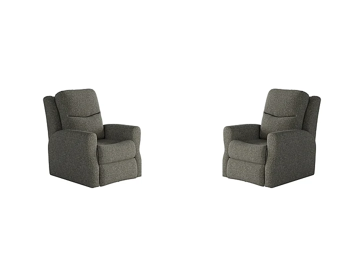 Southern Motion Fame Wallhugger Recliner in Nickel 2007 113-14 (Set of 2)