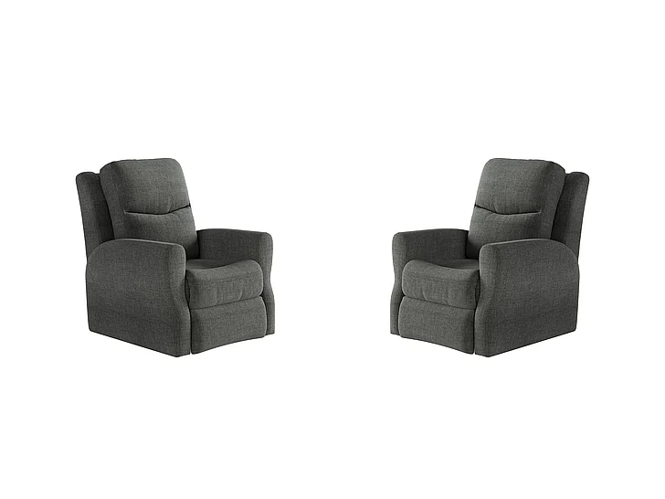 Southern Motion Fame Wallhugger Recliner in Smoke 2007 164-04 (Set of 2)
