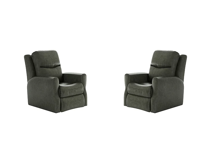 Southern Motion Fame Wallhugger Recliner in Slate 2007 186-14 (Set of 2)