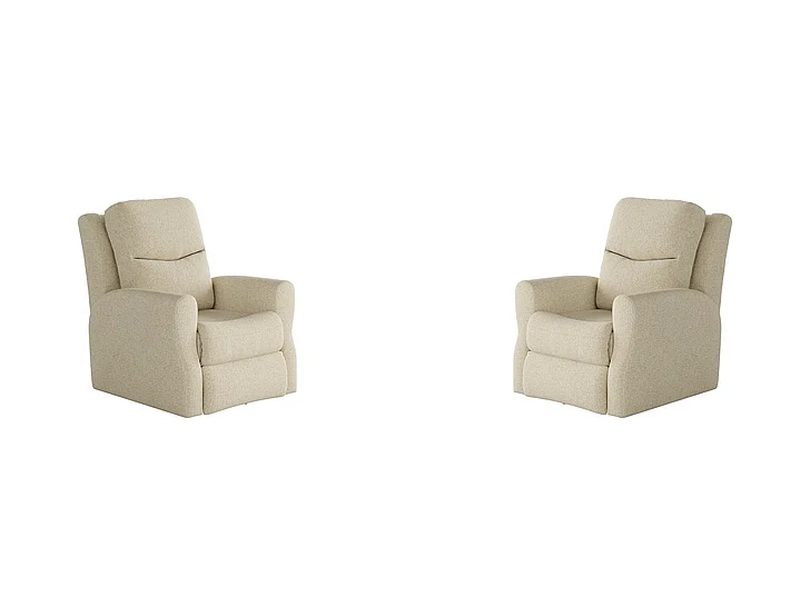 Southern Motion Fame Power Headrest Rocker Recliner in Ivory 5007P 115-19 (Set of 2)
