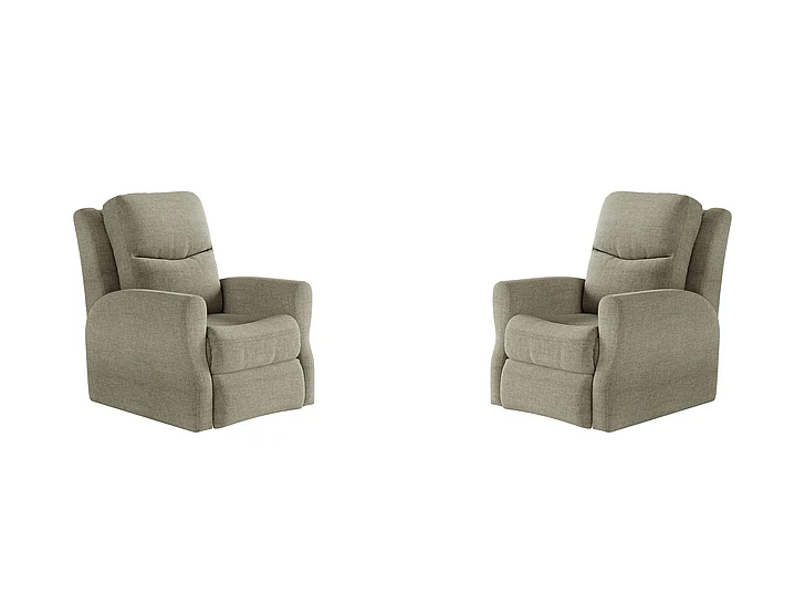 Southern Motion Fame Power Headrest Rocker Recliner in Mushroom 5007P 164-18 (Set of 2)