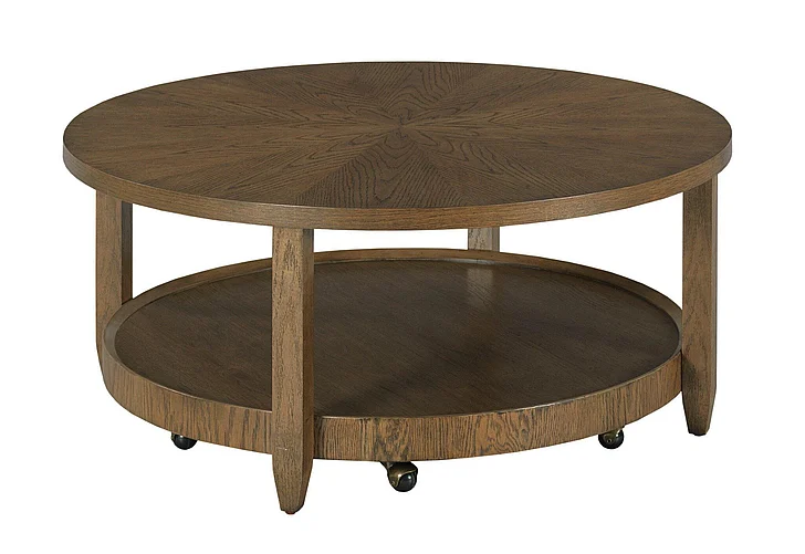 Hammary Eldon Round Coffee Table in Rye 272-911 CLOSEOUT