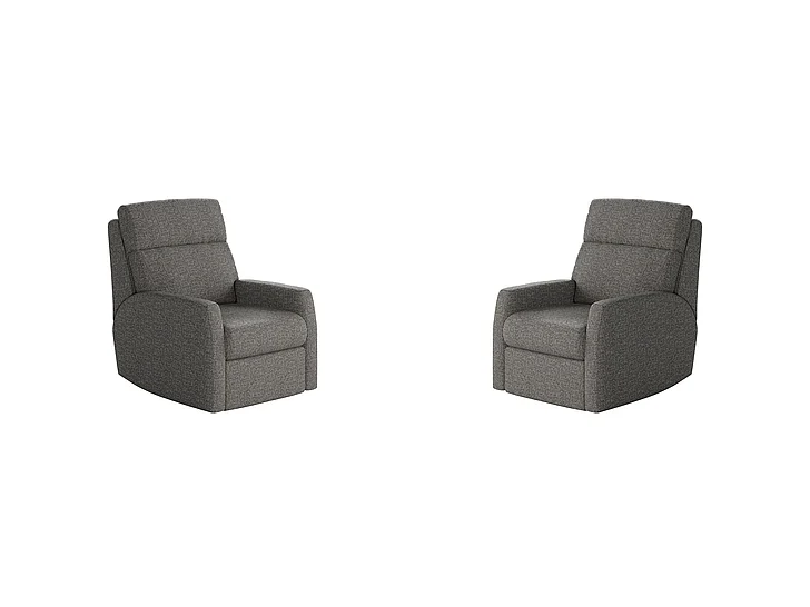 Southern Motion Mimi Power Headrest Rocker Recliner in Charcoal 5095P 123-14 (Set of 2)