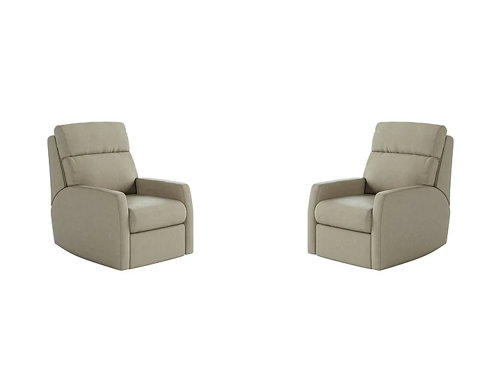 Southern Motion Mimi Power Headrest Rocker Recliner in Eggshell 5095P 957-19 (Set of 2)