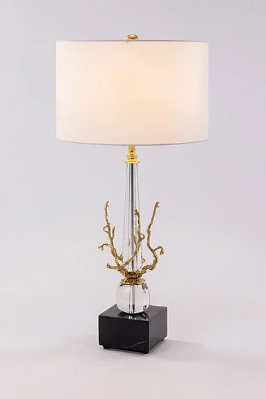 Artmax Table Lamp in Crystal and Brass 2721-LM
