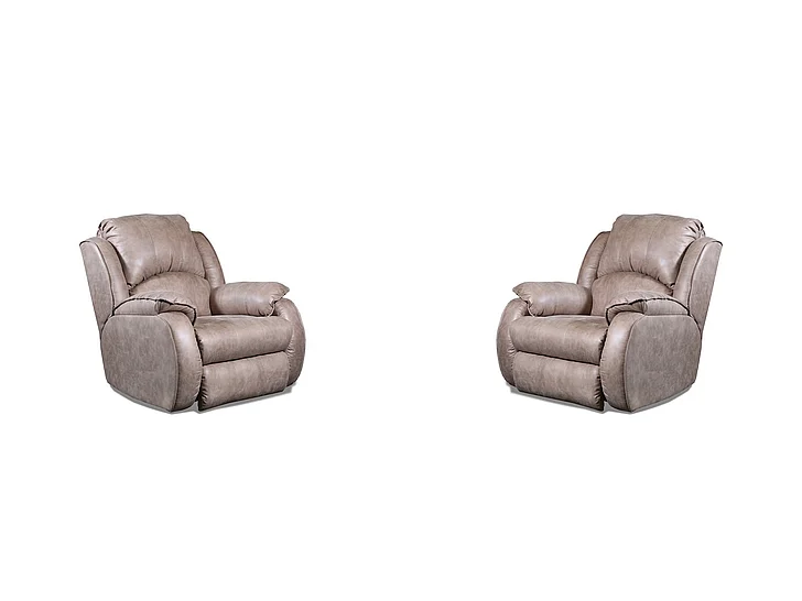 Southern Motion Cagney Power Headrest Rocker Recliner in Brown 5175P 173-16 (Set of 2)
