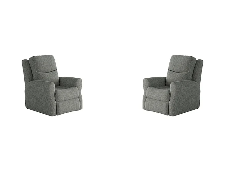 Southern Motion Fame Wallhugger Power Headrest Recliner in Slate 6007P 113-09 (Set of 2)