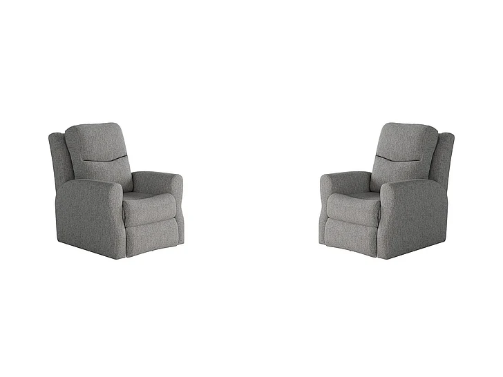 Southern Motion Fame Wallhugger Power Headrest Recliner in Silver 6007P 115-09 (Set of 2)
