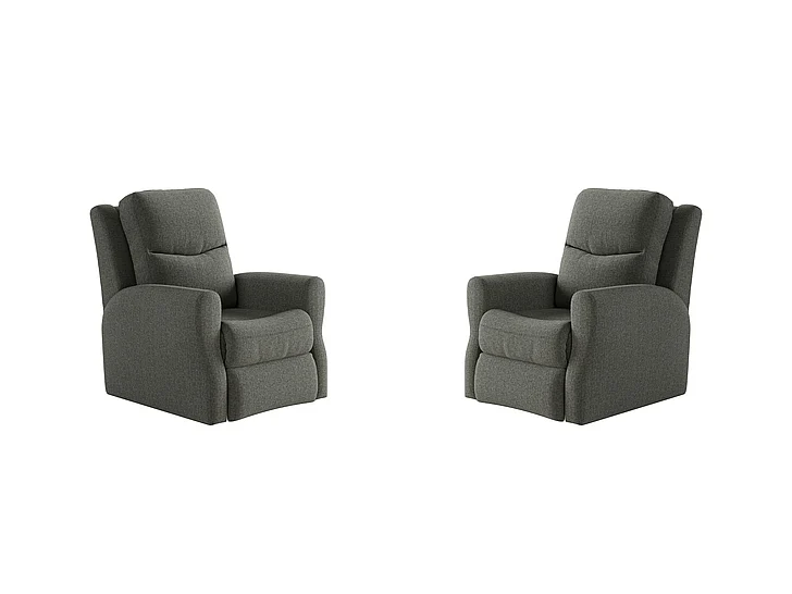 Southern Motion Fame Wallhugger Power Headrest Recliner in Granite 6007P 214-09 (Set of 2)