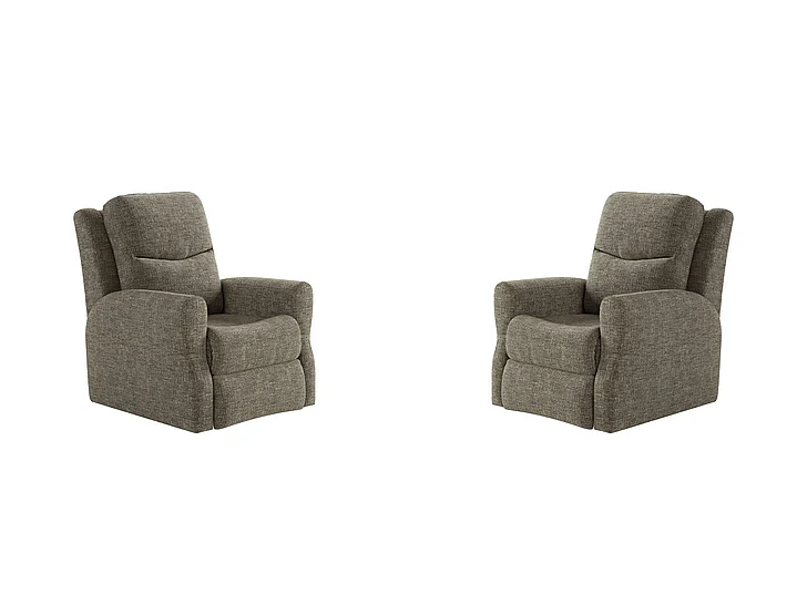 Southern Motion Fame Wallhugger Power Headrest Recliner in Brindle 6007P 214-17 (Set of 2)