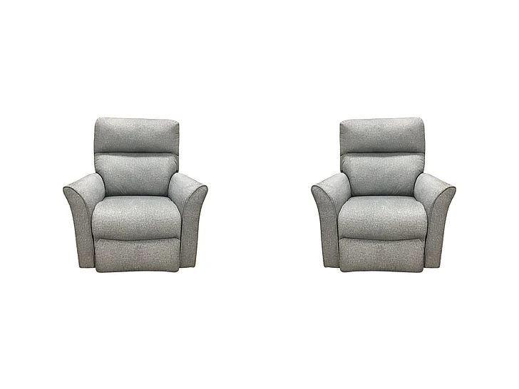Southern Motion Stardust Wallhugger Power Headrest Recliner in Grey 6013P 153-04 (Set of 2)