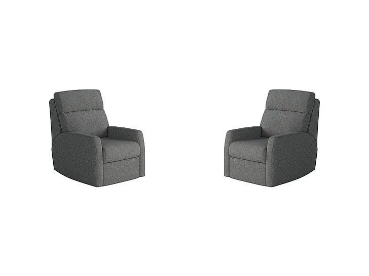 Southern Motion Mimi Power Headrest WallHugger Recliner w/SoCozi in Storm 6095-95P 106-04 (Set of 2)