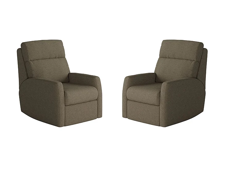 Southern Motion Mimi Power Headrest WallHugger Recliner w/SoCozi in Truffle 6095-95P 106-18 (Set of 2)