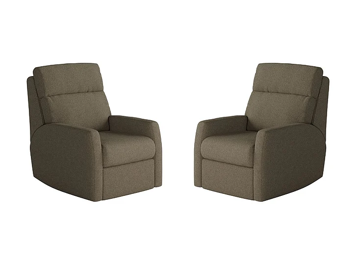 Southern Motion Mimi Power Headrest Wallhugger Recliner in Truffle 6095p 106-18 (Set of 2)