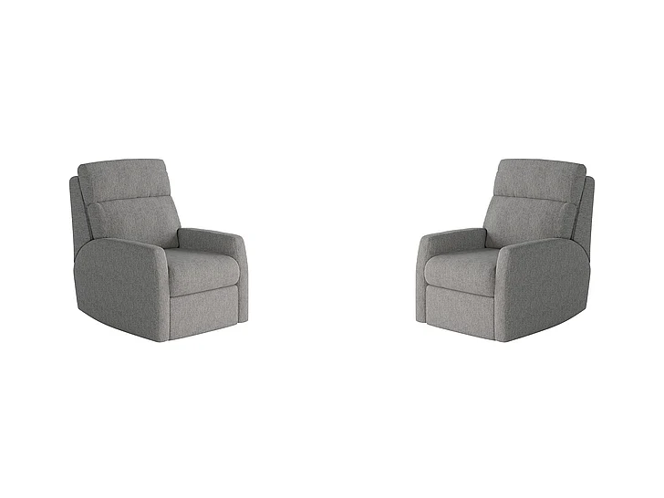 Southern Motion Mimi Power Headrest Wallhugger Recliner in Silver 6095P 115-09 (Set of 2)
