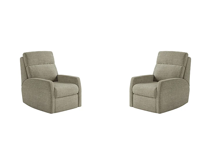Southern Motion Mimi Power Headrest Wallhugger Recliner in Mushroom 6095P 164-18 (Set of 2)