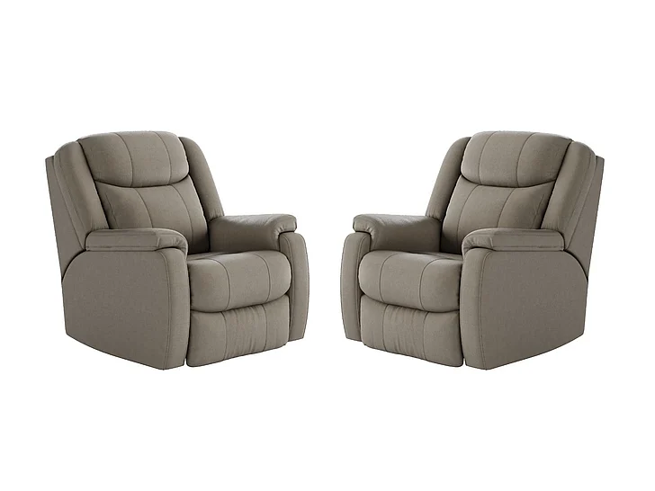 Southern Motion Hercules SoCozi Massage Big Man's Recliner in Sand 6240-95P 957-17 (Set of 2)