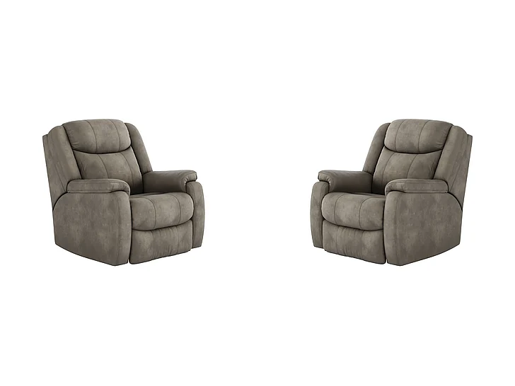 Southern Motion Hercules Power Headrest Big Man's Recliner in Cobblestone 6240P 903-09 (Set of 2)
