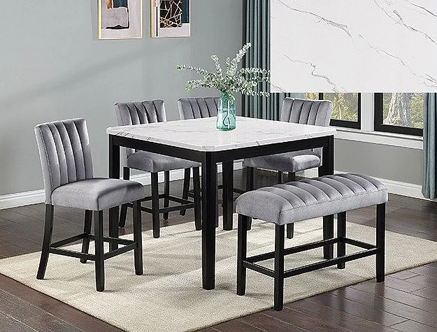 Crown Mark Pascal 6pc Counter Height Dining Room Set