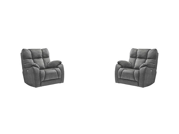 Southern Motion Wild Card Power Headrest Wall Hugger Recliner in Charcoal 6787P 214-14 (Set of 2)
