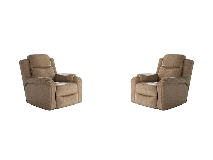 Southern Motion Marvel Wallhugger Recliner with Power Headrest in Vintage 6881P 186-16 (Set of 2)