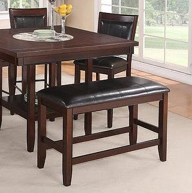 Crown Mark Fulton Counter Height Bench 2727-BENCH-V