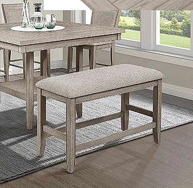 Crown Mark Fulton Counter Height Bench in White Oak 2727MB-BENCH