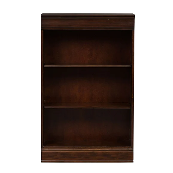 Liberty Furniture Brayton Manor Jr Executive 48 Inch Bookcase (RTA) in Cognac 273-HO3048-RTA