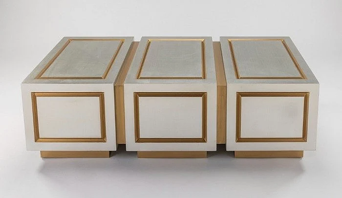Artmax Coffee Table in Silver and Gold 2746-CF