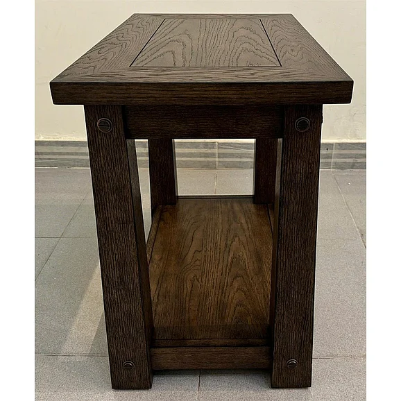 Riverside Lakepoint Chairside Table in Oxford Oak 27512