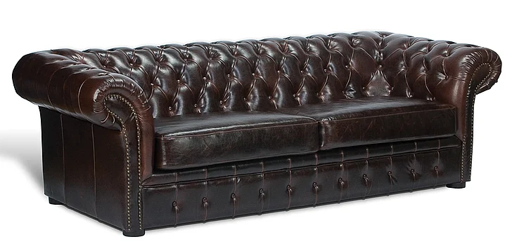 Sarreid Encore IHF Piccadilly 3 Seat Sofa in Walnut 27729 CLEARANCE