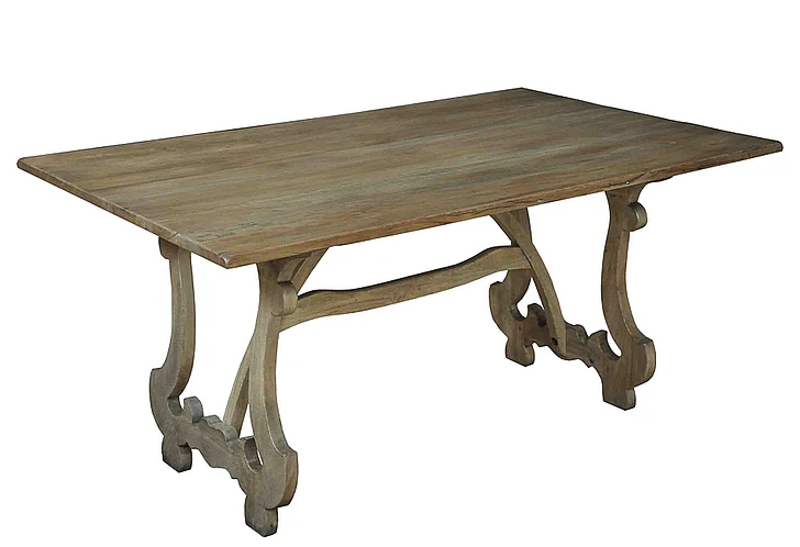 Sarreid Encore IHF Calambac Dining Table in Driftwood 27862