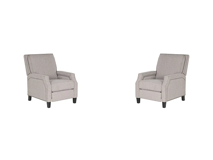 Powell Cerone PUsh Back Recliner Coconut D1534LS23COCO (Set of 2)