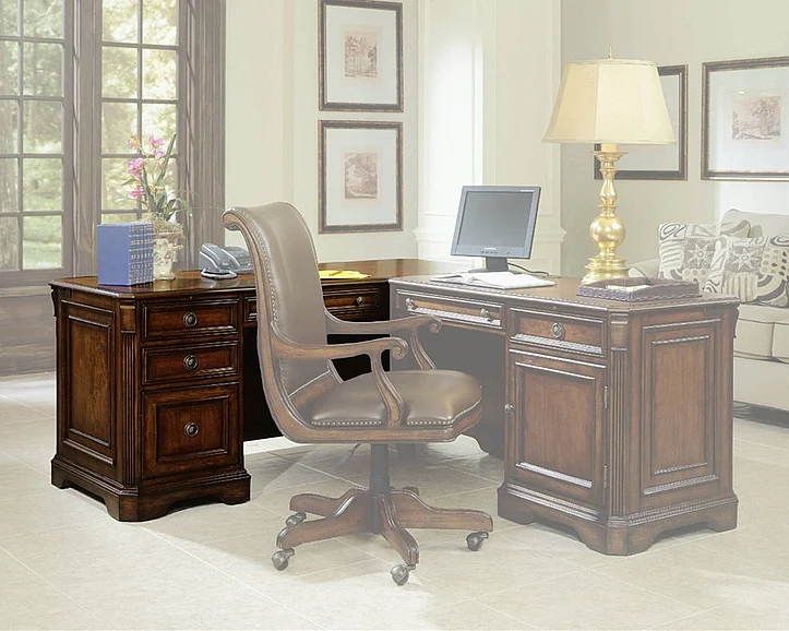Hooker Furniture Brookhaven Left Pedestal Desk 281-10-468 CLEARANCE