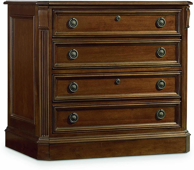 Hooker Furniture Brookhaven Lateral File in Medium Cherry 281-10-566